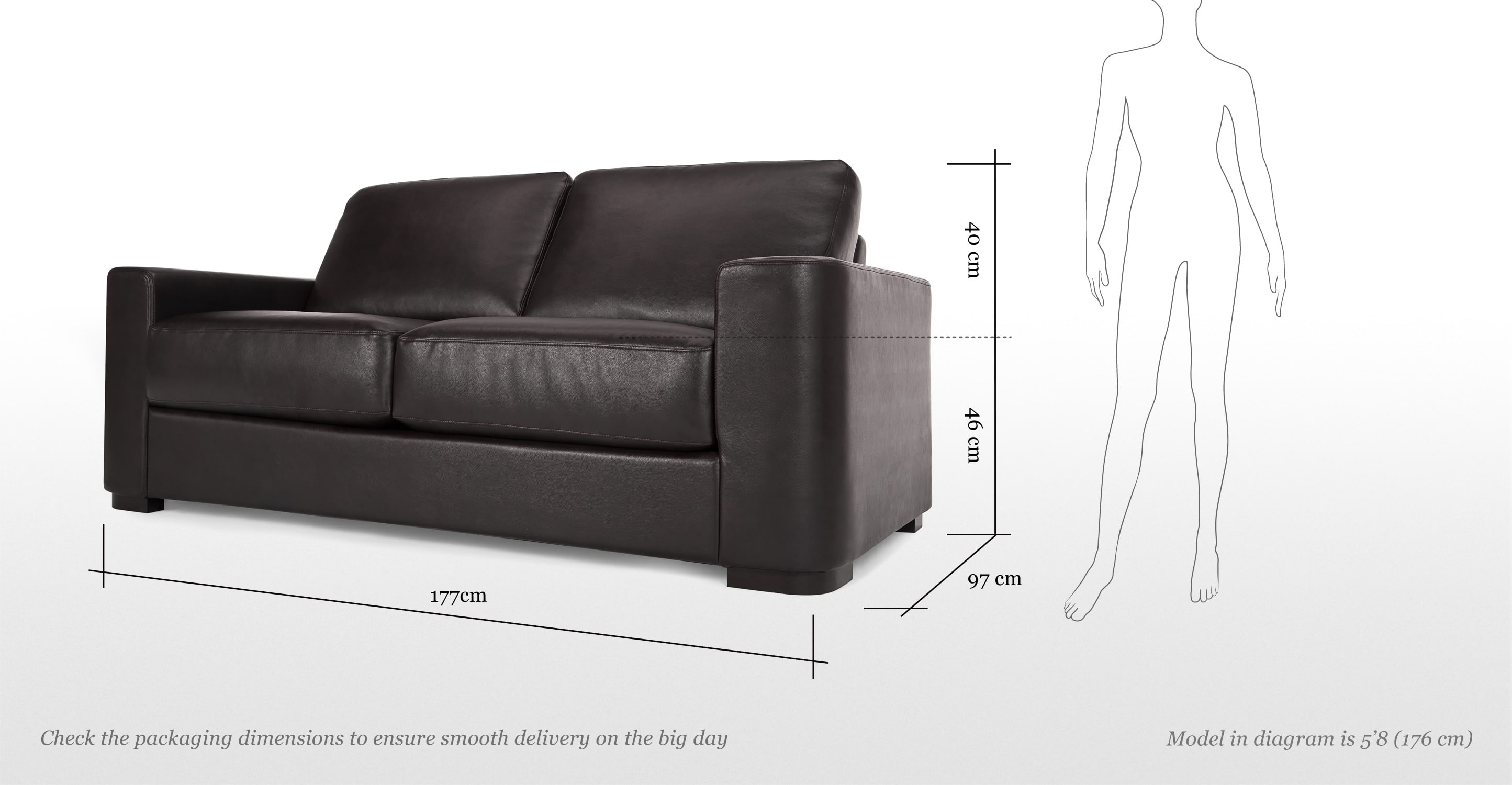 Coste Sofa Bed, Espresso Brown, Brown • Sofas Etc