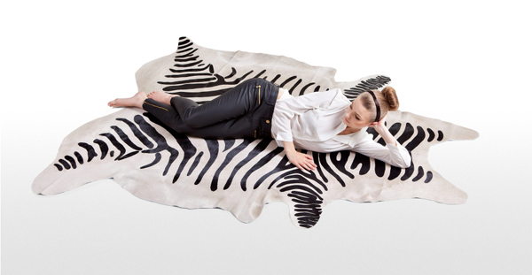 Chaplin Cowhide Rug Zebra