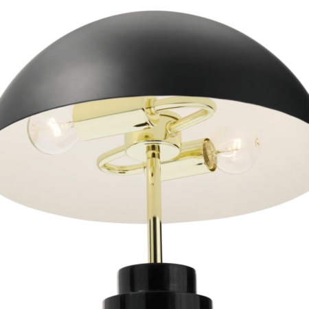 Adalyn Table Lamp, Black Marble & Brass