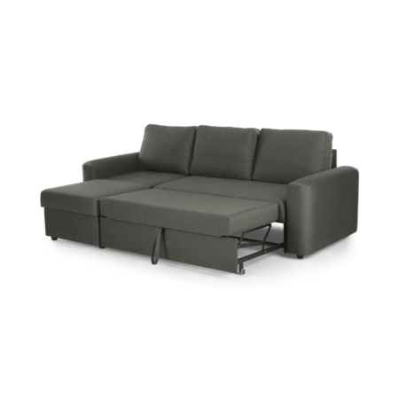 Aidian Corner Storage Sofa Bed, Pigeon Grey