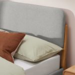 Almera King Size Bed, Cool Grey & Oak