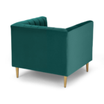 Amicie Armchair, Seafoam Blue velvet