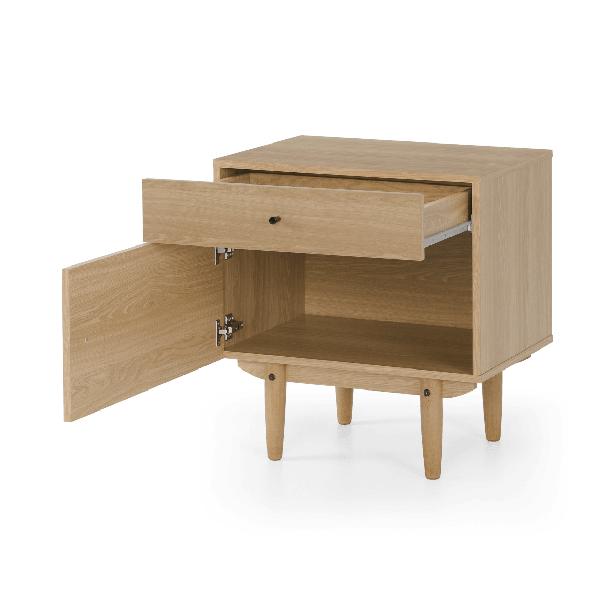 Asger Bedside Table, Oak Effect • Sofas Etc