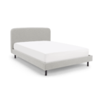 Besley King Size Bed, Hail Grey