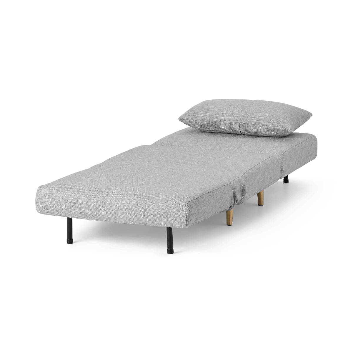 Bessie Single Sofa Bed, Luna Grey Weave • Sofas Etc