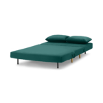 Bessie Small Sofa Bed, Seafoam Blue Velvet