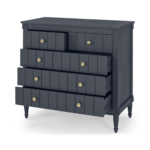 Bourbon Vintage Chest Of Drawers, Slate Blue