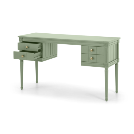 Bourbon Vintage Desk, Sage Green