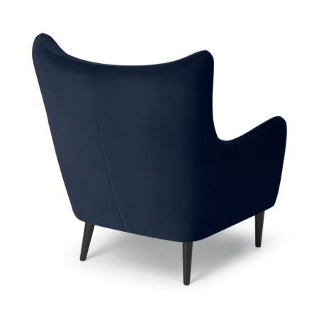 Bridget Accent Armchair, Ink Blue Velvet