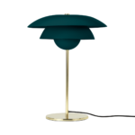 Brunswick Layered Table Lamp, Green & Brass