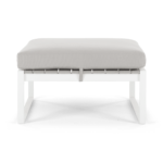 Catania Garden Modular Ottoman, White and Polywood