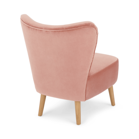 Charley Accent Armchair, Vintage Pink Velvet