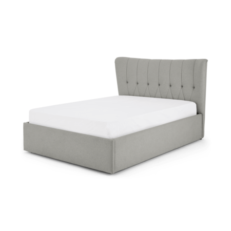 Charley Double Ottoman Storage Bed, Hail Grey