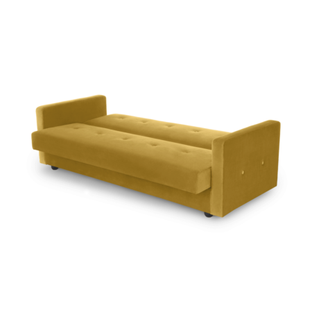 Chou Click Clack Sofa Bed with Storage, Vintage Gold Velvet