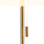 Collet Dome Table Lamp, Brass & Opal Glass