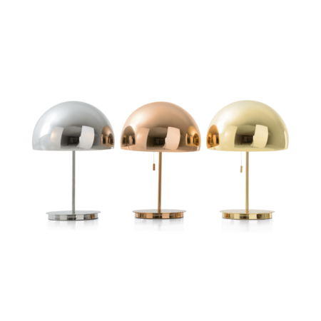 Collet Dome Table Lamp, Champagne Copper