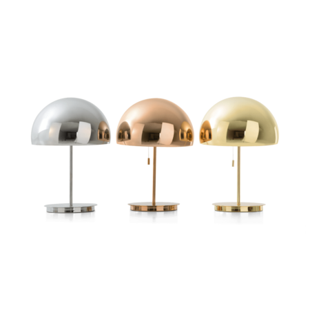 Collet Dome Table Lamp, Champagne Copper