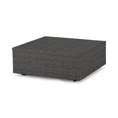 Cordon Garden Modular Ottoman, Dark Grey