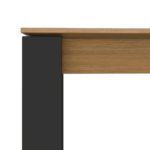 Custom MADE Corinna 10 Seat Dining Table, Oak and Black