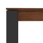 Custom MADE Corinna 12 Seat Dining Table, Walnut and Black