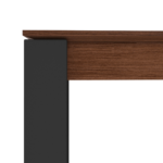 Custom MADE Corinna 6 Seat Dining Table, Grey HPL and Black