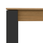 Custom MADE Corinna 6 Seat Dining Table, Oak and Black