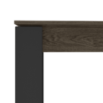 Custom MADE Corinna 8 Seat Dining Table, Smoked Oak and Black