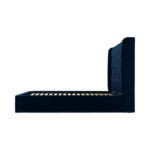 Custom MADE Romare Double size Bed with Ottoman, Regal Blue Velvet