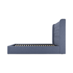 Custom MADE Romare King size Bed with Ottoman, Denim Cotton