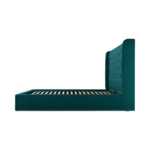Custom MADE Romare Super King size Bed with Ottoman, Tuscan Teal Velvet
