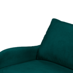 Custom MADE Sofia Armchair, Plush Mallard Velvet with Light Wood Leg