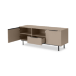 Damien Wide Media Unit, Cappuccino & Black