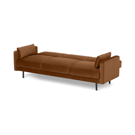 Delphi Click Clack Sofa Bed, Cinnamon Velvet