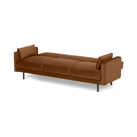 Delphi Click Clack Sofa Bed, Cinnamon Velvet