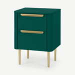 Ebro Bedside Table, Peacock Green