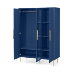 Ebro Triple Wardrobe, Blue
