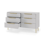 Ebro Wide Chest of Drawers, Grey