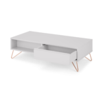 Elona Coffee Table, Light Grey and Copper