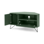 Elona Corner Media Unit, Fern Green & Black