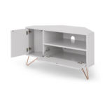 Elona Corner Media Unit, Grey and Copper
