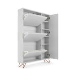 Elona Shoe storage, Grey and Copper