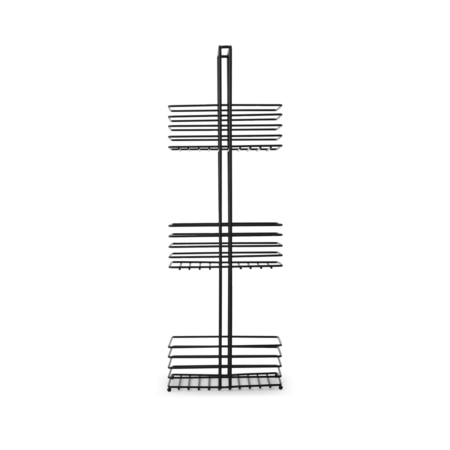 Embla 3 Tier Metal Freestanding Storage Caddy, Black