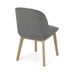 Erdee Set of 2 Dining Chairs, Ashen Grey Weave