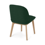 Erdee Set of 2 Dining Chairs, Forest Green Weave