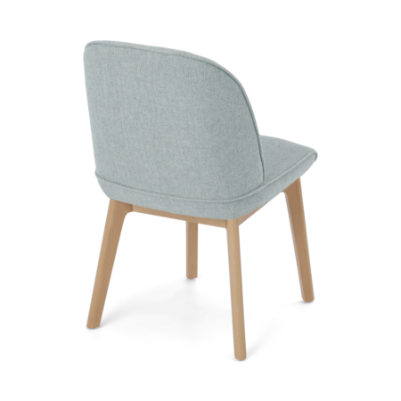Erdee Set of 2 Dining Chairs, Grey Blue Weave