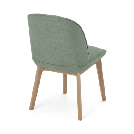 Erdee Set of 2 Dining Chairs, Grey Green Weave