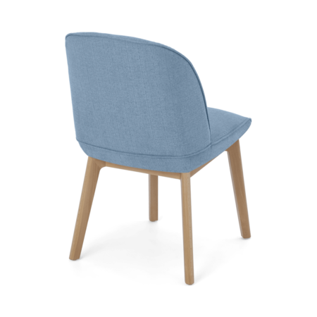Erdee Set of 2 Dining Chairs, Maya Blue Weave