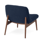 Halbert Accent Armchair, Midnight Blue Weave