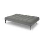 Hallie Click Clack Sofa Bed, Manhattan Grey with Black Legs