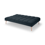 Hallie Sofa Bed, Aegean Blue with Copper Legs
